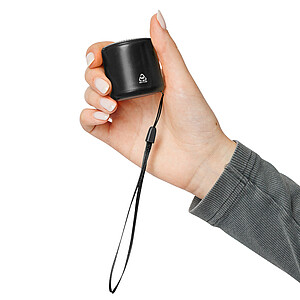 Bluetooth reproduktor z recyklovaného materiálu, černá