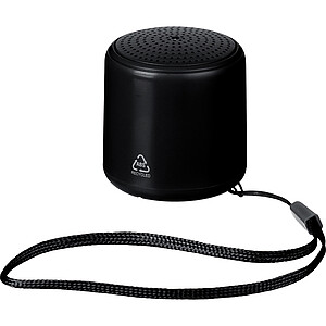 Bluetooth reproduktor z recyklovaného materiálu, černá