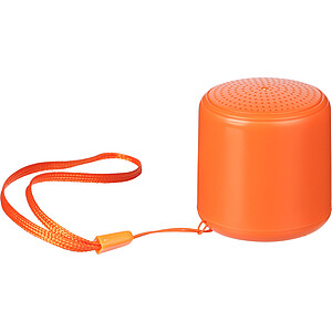 Bluetooth reproduktor z recyklovaného materiálu, oranžová