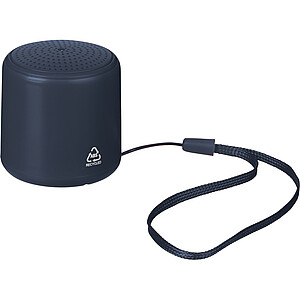 Bluetooth reproduktor z recyklovaného materiálu, tmavě modrá