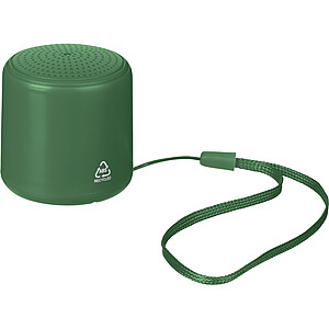 Bluetooth reproduktor z recyklovaného materiálu, tmavě zelená