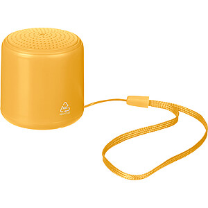 Bluetooth reproduktor z recyklovaného materiálu, žlutá