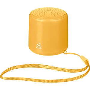 Bluetooth reproduktor z recyklovaného materiálu, žlutá