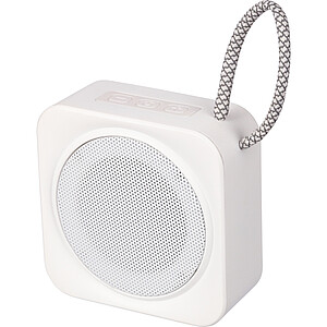 Bluetooth reproduktor z recyklovaných materiálů, bílá