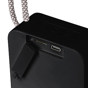 Bluetooth reproduktor z recyklovaných materiálů, černá