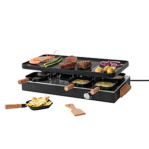 BOSKA Raclette Gourmet Party, 8 osob (EU typ F), černá