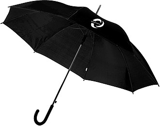 BOTTICELLI Vystřelovací deštník s barevným držadlem, černý, rozměry 100 x 84 cm