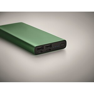 BRAHMA Hliníková powerbanka s kapacitou 10 000 mAh, tmavě zelená