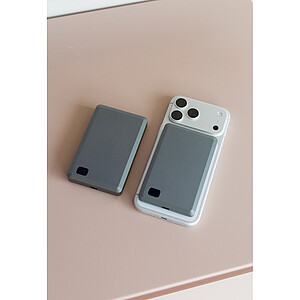 Brandcharger powerbanka 10 000 mAh z recyklovaného materiálu, gunmetal