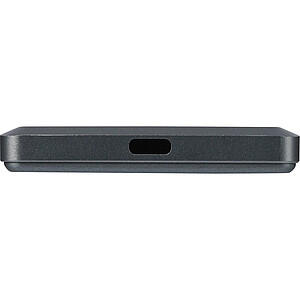 Brandcharger powerbanka 5 000 mAh z recyklovaného materiálu, gunmetal