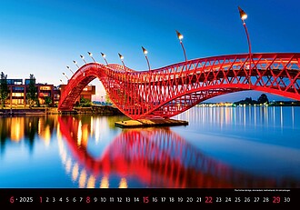 Bridges 2026, nástěnný kalendář, prodloužená záda