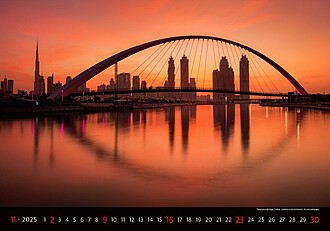 Bridges 2026, nástěnný kalendář, prodloužená záda
