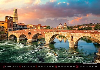 Bridges 2027, nástěnný kalendář, prodloužená záda