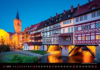 Bridges 2027, nástěnný kalendář, prodloužená záda