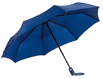 BURIAN Automatický větruvzdorný skládací deštník, modrá - reklamní deštníky