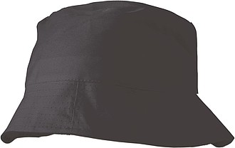 CAPRIO Plážový klobouček, černá - reklamní klobouky