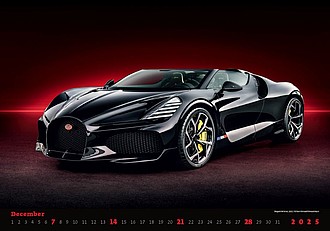 Cars 2026, nástěnný kalendář, prodloužená záda