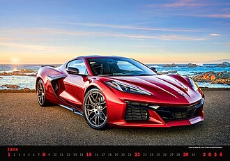 Cars 2027, nástěnný kalendář, prodloužená záda