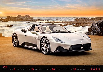 Cars 2027, nástěnný kalendář, prodloužená záda