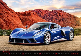 Cars 2027, nástěnný kalendář, prodloužená záda