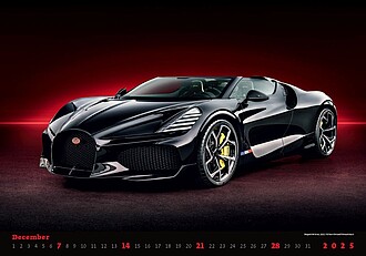 Cars 2027, nástěnný kalendář, prodloužená záda