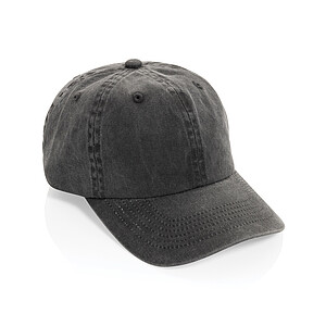 Čepice BEAU AWARE™ 6-panelová z bavlny twill 270 gsm, černá