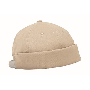 Čepice z broušené bavlny, béžová