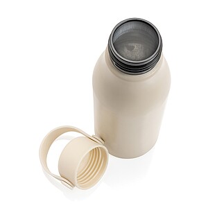 Certifikovaná lahev 680 ml z RCS recyklovaného hliníku, krémová