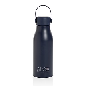 Certifikovaná lahev 680 ml z RCS recyklovaného hliníku, námořní modrá