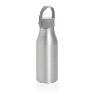 Certifikovaná lahev 680 ml z RCS recyklovaného hliníku, stříbrná - reklamní předměty
