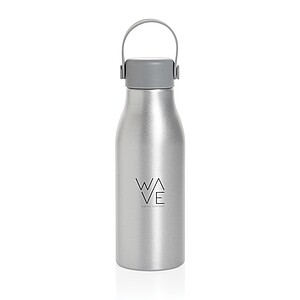 Certifikovaná lahev 680 ml z RCS recyklovaného hliníku, stříbrná