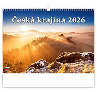Česká krajina 2027, nástěnný kalendář, prodloužená záda - reklamní kalendáře