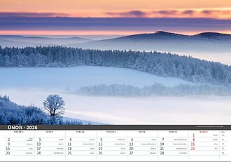 Česká krajina 2027, nástěnný kalendář, prodloužená záda