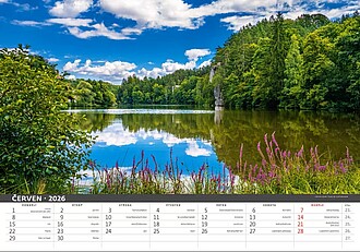 Česká krajina 2027, nástěnný kalendář, prodloužená záda