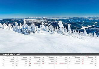 Česká krajina 2027, nástěnný kalendář, prodloužená záda