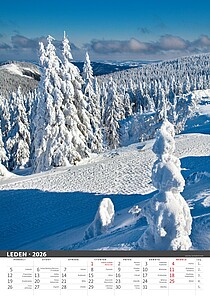 Česká republika 2027, nástěnný kalendář, prodloužená záda - reklamní kalendáře