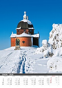 Česká republika 2027, nástěnný kalendář, prodloužená záda