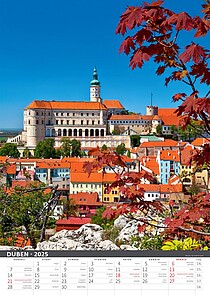 Česká republika 2027, nástěnný kalendář, prodloužená záda