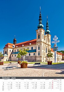 Česká republika 2027, nástěnný kalendář, prodloužená záda