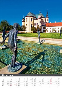 Česká republika 2027, nástěnný kalendář, prodloužená záda