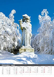 Česká republika 2027, nástěnný kalendář, prodloužená záda
