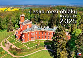 Česko mezi oblaky 2025, nástěnný kalendář, prodloužená záda