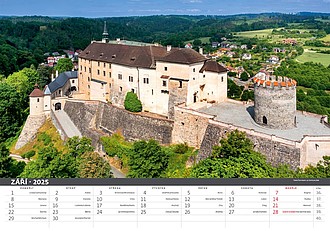 Česko mezi oblaky 2026, nástěnný kalendář, prodloužená záda