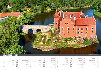 Česko mezi oblaky 2027, nástěnný kalendář, prodloužená záda