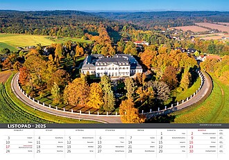 Česko mezi oblaky 2027, nástěnný kalendář, prodloužená záda