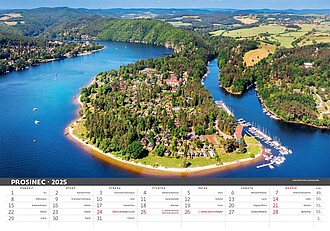 Česko mezi oblaky 2027, nástěnný kalendář, prodloužená záda