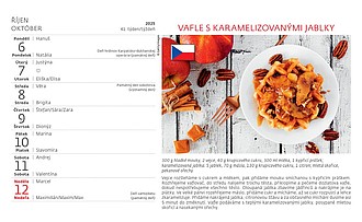 Česko-slovenská kuchařka 2025, stolní kalendář