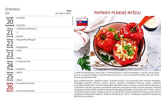 Česko-slovenská kuchařka 2027, stolní kalendář