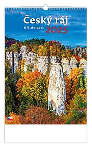 Český ráj 2025, nástěnný kalendář, prodloužená záda - reklamní kalendáře