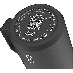 Cestovní hrnek s tepelnou izolací Ocean Bottle 350ml , černá